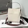 Bolsa Saco de Couro Bovino de Primeira Camada 2025, Grande Capacidade, Simples, Fashion e Versátil, Bolsa Transversal, Bolsa de Mão de Couro Genuíno de Nicho