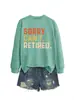 Desculpe, eu Não Posso Me Aposentar. Amazon Wish Site Independente Moda Casual Feminina Nova Blusa de Moletom Outono e Inverno