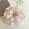 Nuevo Diseño Coreano de Nicho Hecho a Mano Encaje Plisado Encaje Banda para el Cabello Doble Capa Intestino Grande para el Cabello Accesorios para el Cabello
