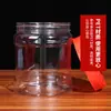 Embalagem de 2kg de Grau Alimentício Garrafa de Mel Garrafa Plástica PET Diâmetro Grande Garrafa Redonda Espessada Molde para Tofu Pote Selado com Alça
