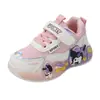 Tênis Esportivo Infantil 2026 Primavera Novo Estilo Sapatos Casuais para Meninas Tênis Esportivo Infantil Sapatos de Desenho Animado para Meninas
