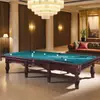Mesa de Billar Ruso Estándar Comercial para Hogar Nuevo Oro, Plata, Negro y Rojo Mesa de Billar Ruso Tipo Estándar