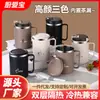 Caneca de Aço Inoxidável 304 com Infusor para Chá para Escritório com Tampa e Colher Portátil Copo de Café para Duas Bebidas Caneca de Chá Presente
