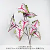 Decoração de Casamento Folhas de Trevo de 3 Folhas, Folhas de Pomelo, Folhas de Flores Artificiais, Decoração de Teto para Casamento de Hotel Flores de Seda, Venda por Atacado de Fábrica