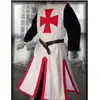 Dulce Papá Túnica Medieval Renacimiento Punto Dividido Top para Hombre Vestido Templario