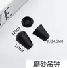 Fivela de Cordão com Capuz de Plástico Preto e Branco Ajuste por Cordão Elástico para Roupas Calças Cabeça de Corda Elástica DIY Roupas com Cobertura Sino para Pendurar