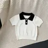 Camiseta de Verão Fresca de Seda de Manga Curta para Meninos, Nova, Estilo Coreano, Malha Polo Casual Versátil para Crianças