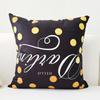 Funda de almohada de estilo nórdico, sencilla y elegante, corta, de felpa con estampado de letras, para sofá cama, reposacabezas, venta al por mayor de fábrica