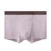 Cueca Boxer Masculina Clássica Listrada Sem Costura, Tecnologia de Alta Pressão, Confortável Tamanho Grande, Respirável, Gancho Largo, Estilo Casual Fino
