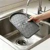 Tapete de Silicone para Café Balcão de Bar Antiderrapante à Prova de Vazamentos Borda Elevada Protege a Máquina de Café Casa Drenante Fácil de Limpar