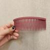 Personalizado Atacado Vinte e Quatro Dentes Cor Fosco Pente De Cabelo Acabamento Franja Quebrado Pente De Cabelo Prensa De Plástico Disco De Cabelo Inserção De Cabelo Pente