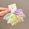 Elásticos de cabelo finos de verão estilo japonês para crianças, alta elasticidade, práticos, sem costura, borda larga, faixas de cabelo simples para meninas