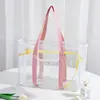 Bolsa de Mão Gena Small Fresh Feminina Pvc Transparente Bolsa de Viagem Bolsa de Armazenamento Bolsa Conveniente para Natação Bolsa de Praia Externa