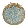 Cuentas de cristal de sirena Ji con degradado de vidrio de 10 mm, cuentas de rueda recortadas, cuentas sueltas, accesorios de joyería con cuentas hechos a mano.