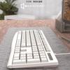 Conjunto de teclado e mouse com fio Tarantula AC105 USB All White all black para computador Office Home Game