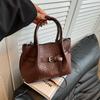 Bolso Tejido de Patrón de Nicho para Mujer 2026 Nueva Moda de Verano Versátil Textura de Alta Calidad Bolso Cruzado Estilo Cesta