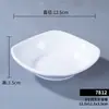 Molheira Branca de Melamina para Uso Comercial, Prato Pequeno para Hot Pot e Churrasco, Prato para Condimentos, Molheira de Autoatendimento, Prato de Plástico para Picles
