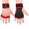 Soporte de Muñeca Guantes de Fitness Hombres Mujeres Medio Dedo Levantamiento de Pesas Mancuerna Barra de Dominadas Antiescaras Antideslizante Antidesgaste Amortiguador Transfronterizo