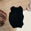 Chaleco de Punto Hueco con Cuello Redondo Estilo Old Money para Mujer 2026 Nuevo para Principios de Otoño Chaleco Adelgazante Estilo Coreano Top Transfronterizo