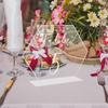 BT306 tarjeta de mesa acrílica hexagonal en blanco transfronteriza número de mesa de boda tarjeta de mesa DIY tarjeta de asiento personalizada
