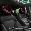 Funda para reposacabezas de coche con patrón de texto, funda para almohada de coche, funda de asiento a prueba de polvo, se puede personalizar con tu propio diseño como funda para reposacabezas y cuello