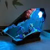 Lámpara de Noche de Resina de Pulpo y Tortuga Pareja Buceadores Exploran Mundo Submarino Decoración Única Regalo de Navidad