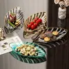 Plato de Frutas Creativo Transfronterizo, Plato Transparente de Lujo Ligero para Hogar con Eliminación de Huesos, Plato de Grado Alimenticio para Snacks y Postres, Plato de Frutas de Lujo Ligero para Restaurante