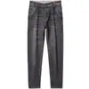 Venta al por mayor transfronteriza de jeans nuevos para hombre, corte recto holgado, pierna ancha para primavera y otoño, talla grande, pantalones casuales elásticos para hombre, verano