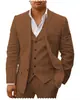 Fábrica de Origen Hecho a Medida Chaqueta de Traje para Hombre de Dos Botones con Estampado Digital Conjunto de Tres Piezas Tallas Grandes Venta al Por Mayor
