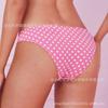 Ropa Interior Femenina Personalizada para Exportación Europea y Americana Estampado de Lunares Ropa Interior de Cintura Media Venta Directa de Fábrica Tanga Ropa Interior Estampada