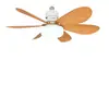 Nova luminária de ventilador E27 com grão de madeira fácil de instalar pequena lâmpada para casa