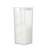 Frasco sellado de plástico transparente de grado alimenticio para almacenamiento en la cocina, ideal para cereales, aperitivos, productos secos y granos de café.