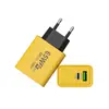 Cargador de CA Plateado de 65W Adaptador de Corriente de 5V2A12W USB 18W+C 12W Cabezal de Carga Rápida para Teléfono Móvil