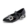 Zapatos de Princesa de Tacón Alto para Niñas 2026 Nuevos de Primavera/Otoño Punta Fina para Actuación Infantil Show Wear con Vestidos Formales Zapatos Planos de Moda