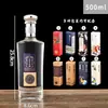 Uma garrafa de vinho branco de 500ml garrafa de vinho para remédio chinês garrafa de vinho 500ml garrafa vazia vidro branco cristal espessado impressão garrafa de vinho para fabricação própria