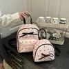 Mochila de Moda Versátil Nueva, Moderna y Elegante para Mujer con Lunares y Lindo Moño, Mochila Única para Mujer Estilo Universitario