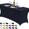 Cubierta Elástica para Mesa Transfronteriza al por Mayor Funda Rectangular Elástica para Mesa de Fiesta al Aire Libre Boda Funda para Mesa de Banquete de Boda