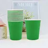 Vasos de papel desechables transfronterizos con un toque de alta gama, vasos hechos a mano gruesos para niños DIY para jardines de infancia, vasos de papel coloridos al por mayor