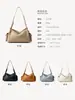Bolso cruzado casual estilo coreano para mujer, bolso de hombro simple, de gran capacidad para el trabajo, cuero genuino, modelo nuevo con sensación de alta gama, bolso de axila