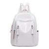 Mochila de cuero suave de gran capacidad para mujer, nueva mochila escolar sencilla de moda coreana de 2021, popular para otoño e invierno.
