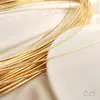 Accesorios con Chapado de Oro de 14K que Conservan el Color Cobre Recubierto de Oro Real Alambre Cuadrado de Oro Alambre Cuadrado Pulsera Collar Forma de Alambre Materiales Hechos a Mano para Bricolaje