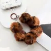 Pulseira de Pelúcia com Estampa de Leopardo Adequada para Pingentes de Celular e Fone de Ouvido, Acessórios para Bolsa, Pingentes de Pelúcia Tendência para Outono e Inverno Feminino