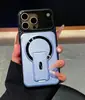 Funda de Teléfono con Soporte Magnético Pindun Adecuada para Apple 18 Pro Max, Tacto Premium, Protección de Lente para 13/11/17/18
