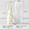 Jiahui Mei Conejo de Huevo Vela Aromática Adorno de Yeso Molde Decoración de Pascua DIY Herramienta de Lijado Transfronterizo