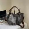 Bolsa de Mano Retro Japonesa para Mujer, Bolso de Mano para Viajes, Estilo Perezoso, Gran Capacidad, Bolsa de PU para Ropa de Trabajo, Bolso para Estudiantes