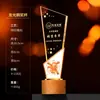 Nuevo Trofeo de Cristal Colorido y Creativo para Competiciones de Alta Gama, Premios de Campeón, Medallas de Equipo para Empleados Destacados y Fines Conmemorativos