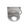 Porta pasta de dientes de acero inoxidable 304 Heke, estante creativo para almacenamiento dental sin perforaciones, soporte para pasta de dientes de baño de acero inoxidable