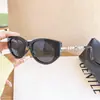 Óculos de sol estilo Chanel com pérolas 2026, o mesmo estilo dos de Ni Ni, óculos de sol polarizados da moda para mulheres, de alta qualidade, com proteção UV