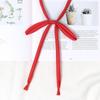 Corbata de Lazo Jk de Estilo Japonés para Mujer, Perezosa sin Nudo Rojo Vino Accesorio para Corbata de Camisa de Estudiante, Color Sólido Negro Estilo Universitario