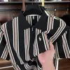 Camisa Polo de Verano 2026 Estilo Nuevo con Cremallera para Hombre, Camiseta de Manga Corta a Rayas de Moda con Logo de Caballo Bordado Delgado y Cuello Campana para Hombre
